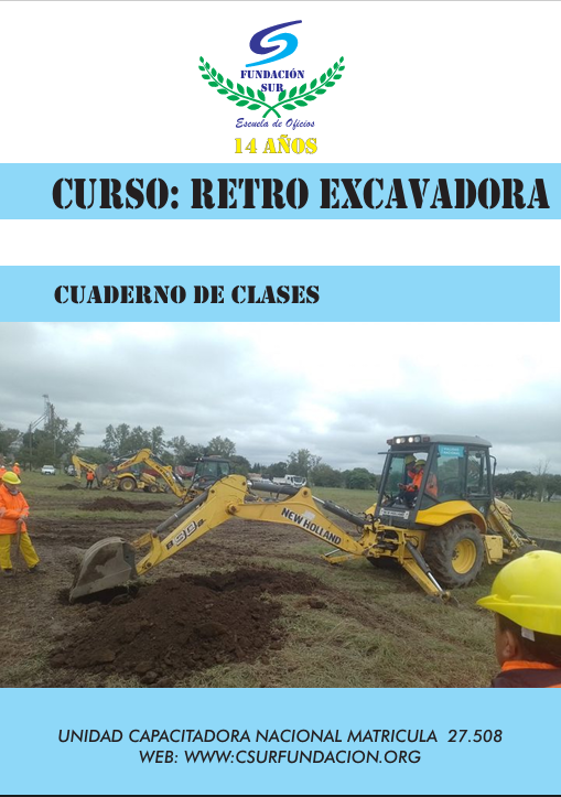 Tapa del manual Retro Excavadora